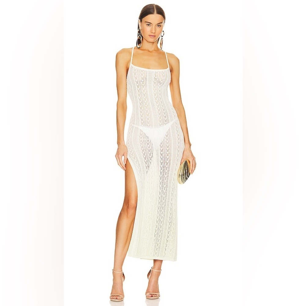 x REVOLVE Rhona Ombre Knit Maxi Dress in Mint Ombre